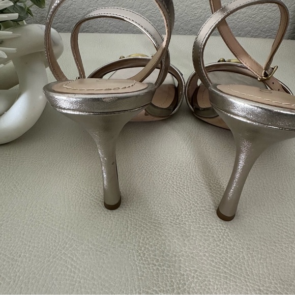 COACH Kyra Metallic Leather Sandal - Picture 13 of 16